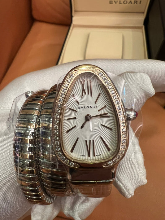 Bvlgari Serpenti Tubogas Diamond Watch – Luxurious Snake-Inspired Design