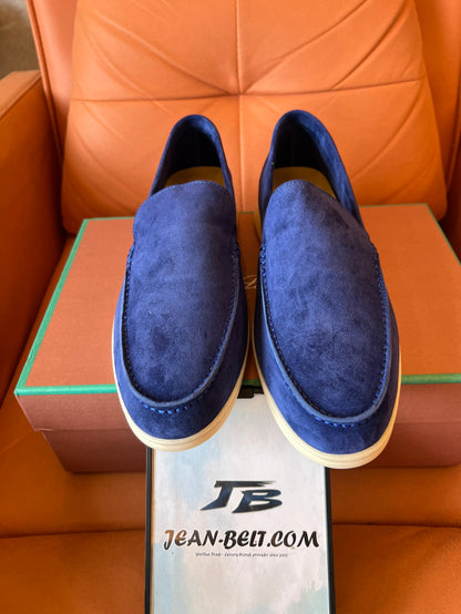 Mocasines Loro Piana unisex en color azul