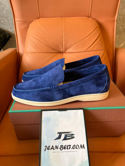 Mocasines Loro Piana unisex en color azul