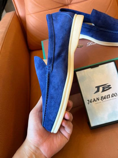 Mocasines Loro Piana unisex en color azul