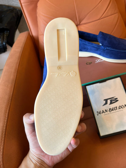 Mocasines Loro Piana unisex en color azul