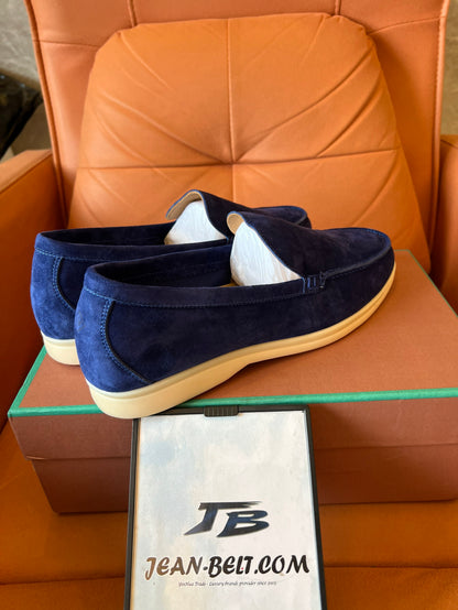 Mocasines Loro Piana unisex en color azul