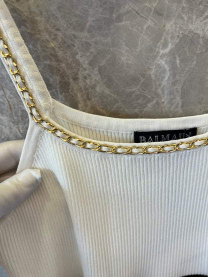 Balmain Paris Striped Knit Dress