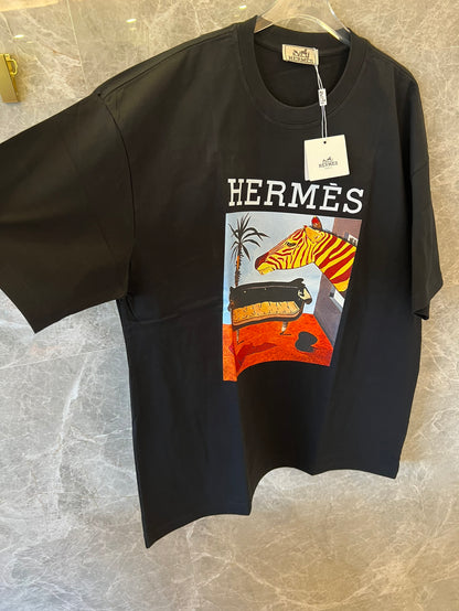 Camiseta con estampado de cebra de Hermès