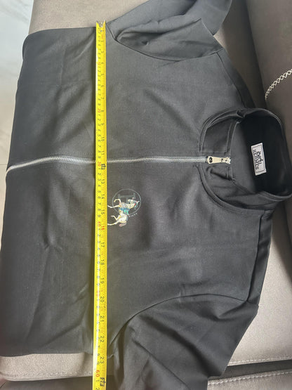 Conjunto de agasalho preto bordado Hermès Carousel