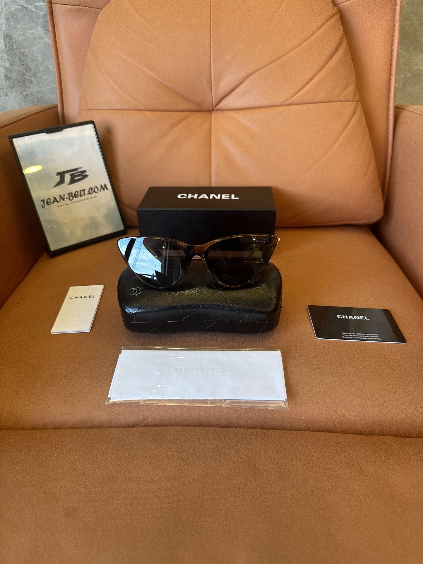 Chanel Cat-Eye Pearl Embellished Sunglasses