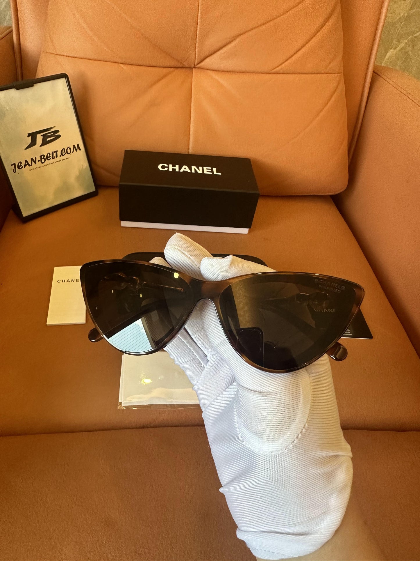 Chanel Cat-Eye Pearl Embellished Sunglasses