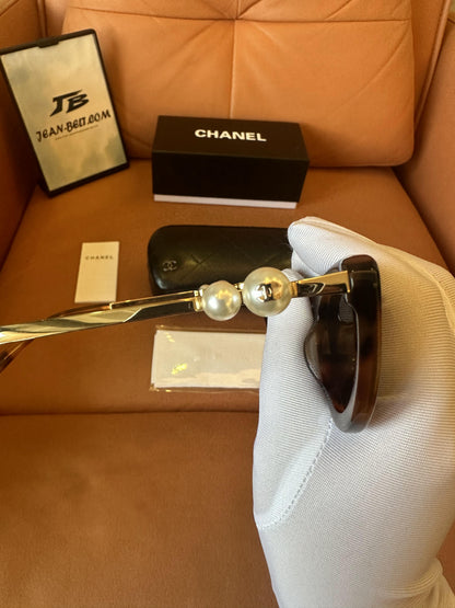 Chanel Cat-Eye Pearl Embellished Sunglasses