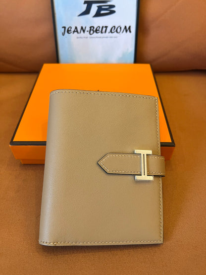 Cartera Hermes Béarn – gris topo