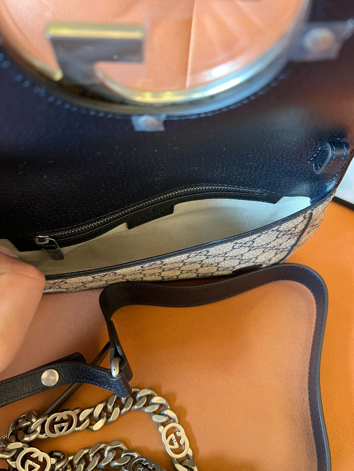 Sac à main Gucci blondie réplique miroir