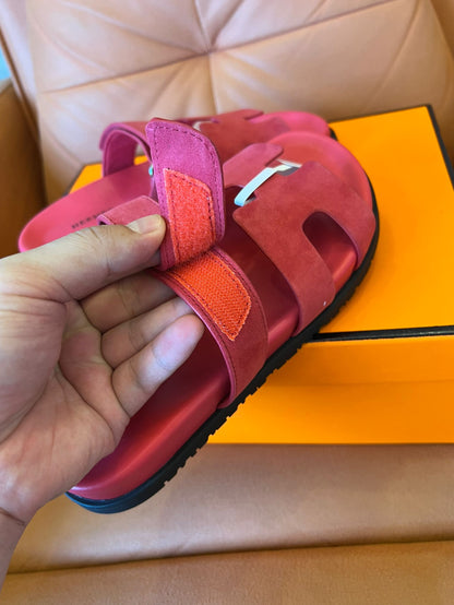 Sandalias chipre de ante para mujer de Hermes