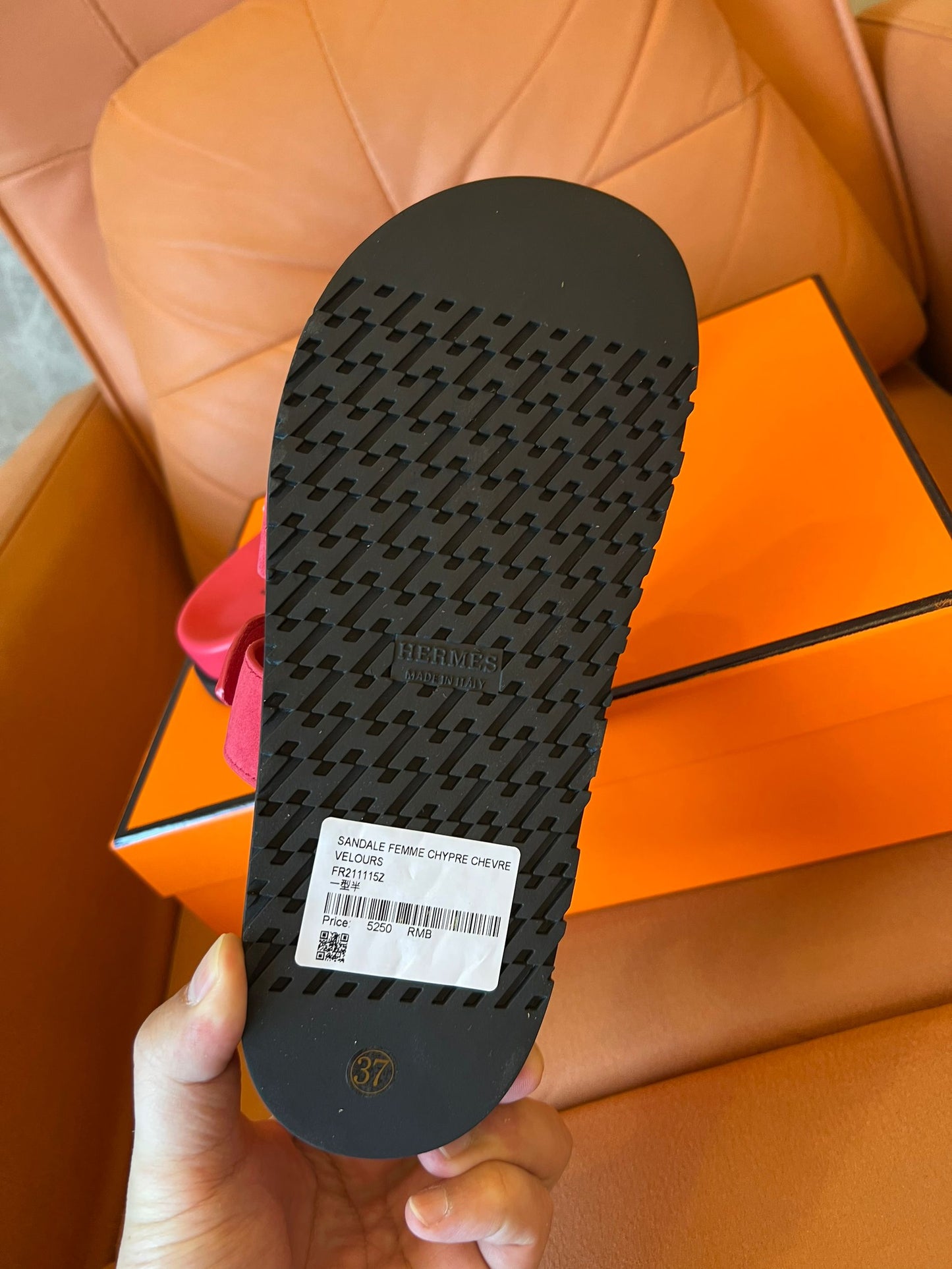 Sandalias chipre de ante para mujer de Hermes