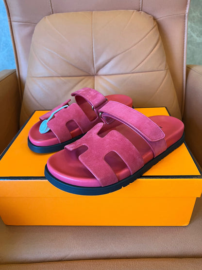 Sandalias chipre de ante para mujer de Hermes