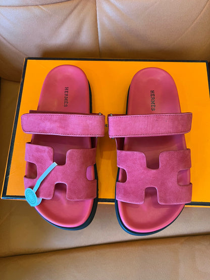 Sandalias chipre de ante para mujer de Hermes