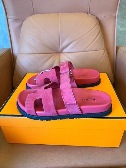 Sandalias chipre de ante para mujer de Hermes