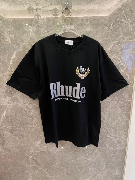 Camiseta gráfica preta Rhude Grand Prix