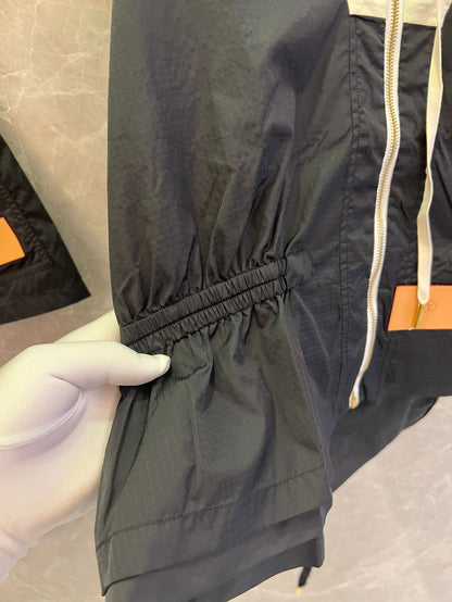 Conjunto de colete e shorts de náilon bicolor Louis Vuitton