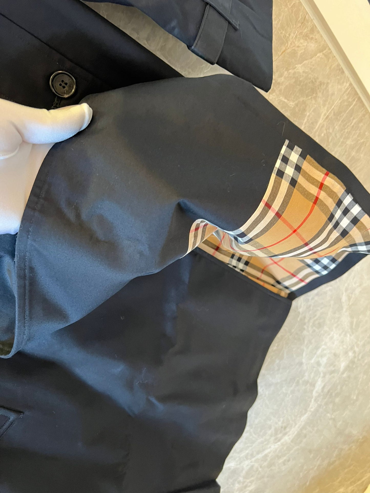 Burberry Classic Black Double-Breasted Trench Coat