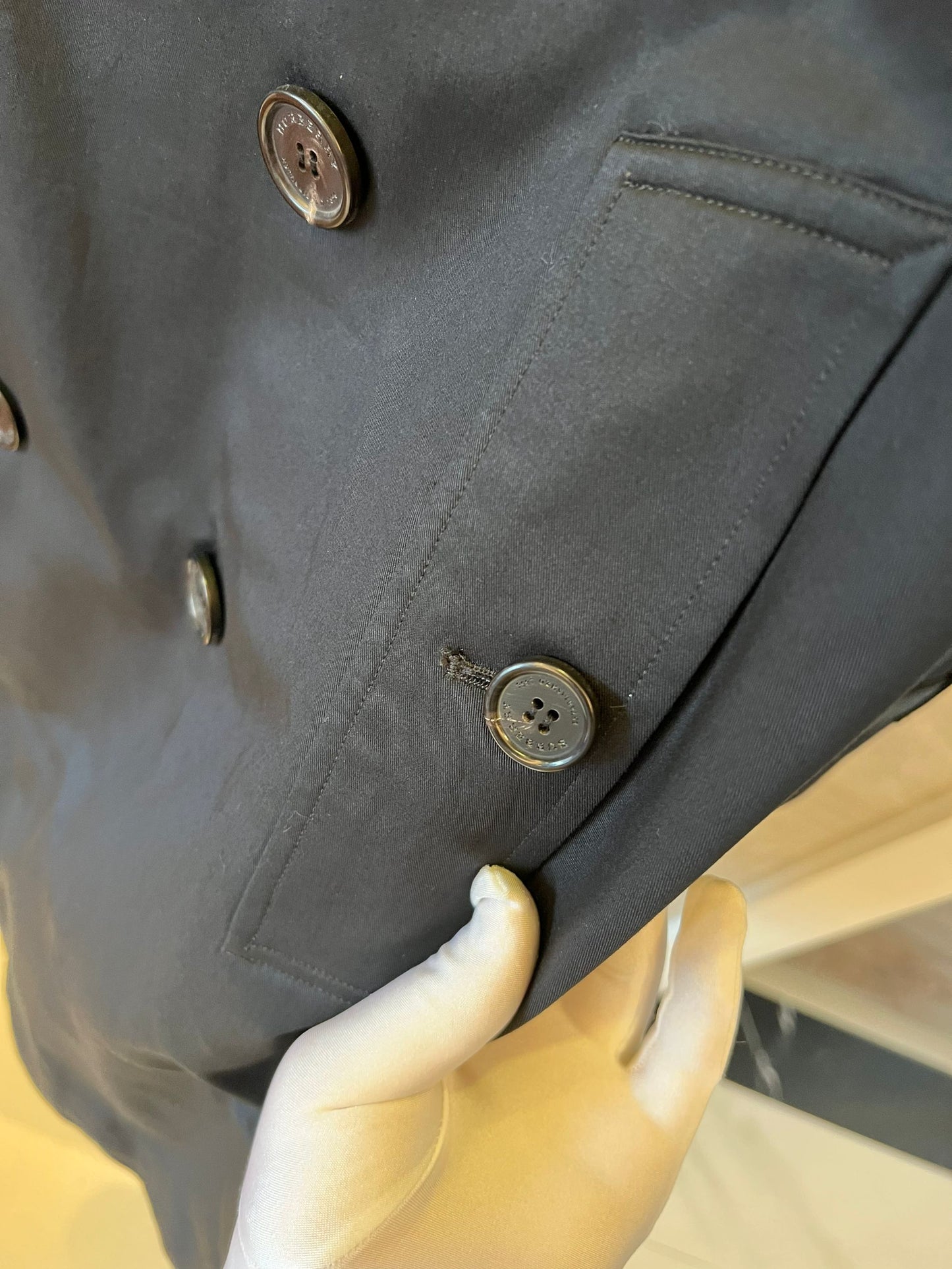 Burberry Classic Black Double-Breasted Trench Coat