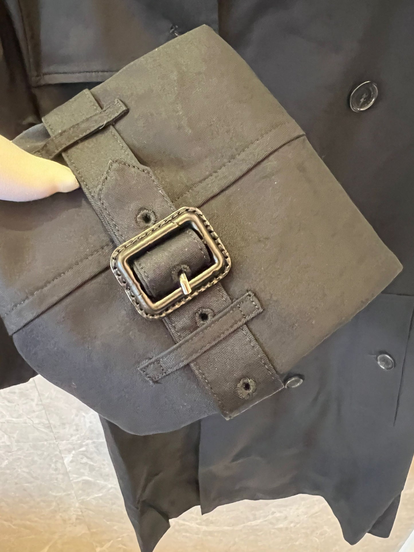 Burberry Classic Black Double-Breasted Trench Coat