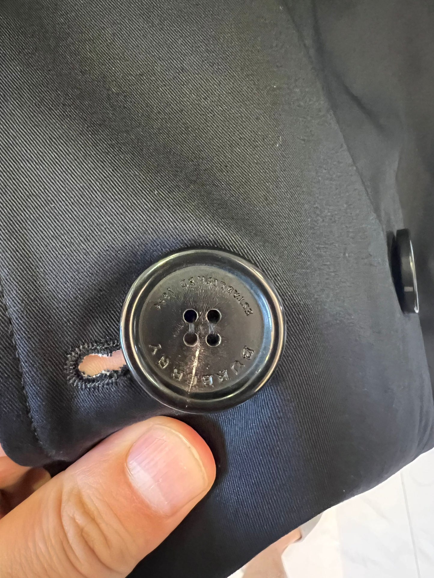 Burberry Classic Black Double-Breasted Trench Coat