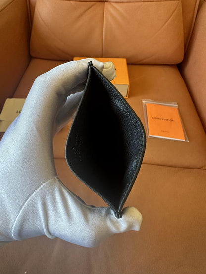 Porta-cartões Louis Vuitton – monograma empreinte preto