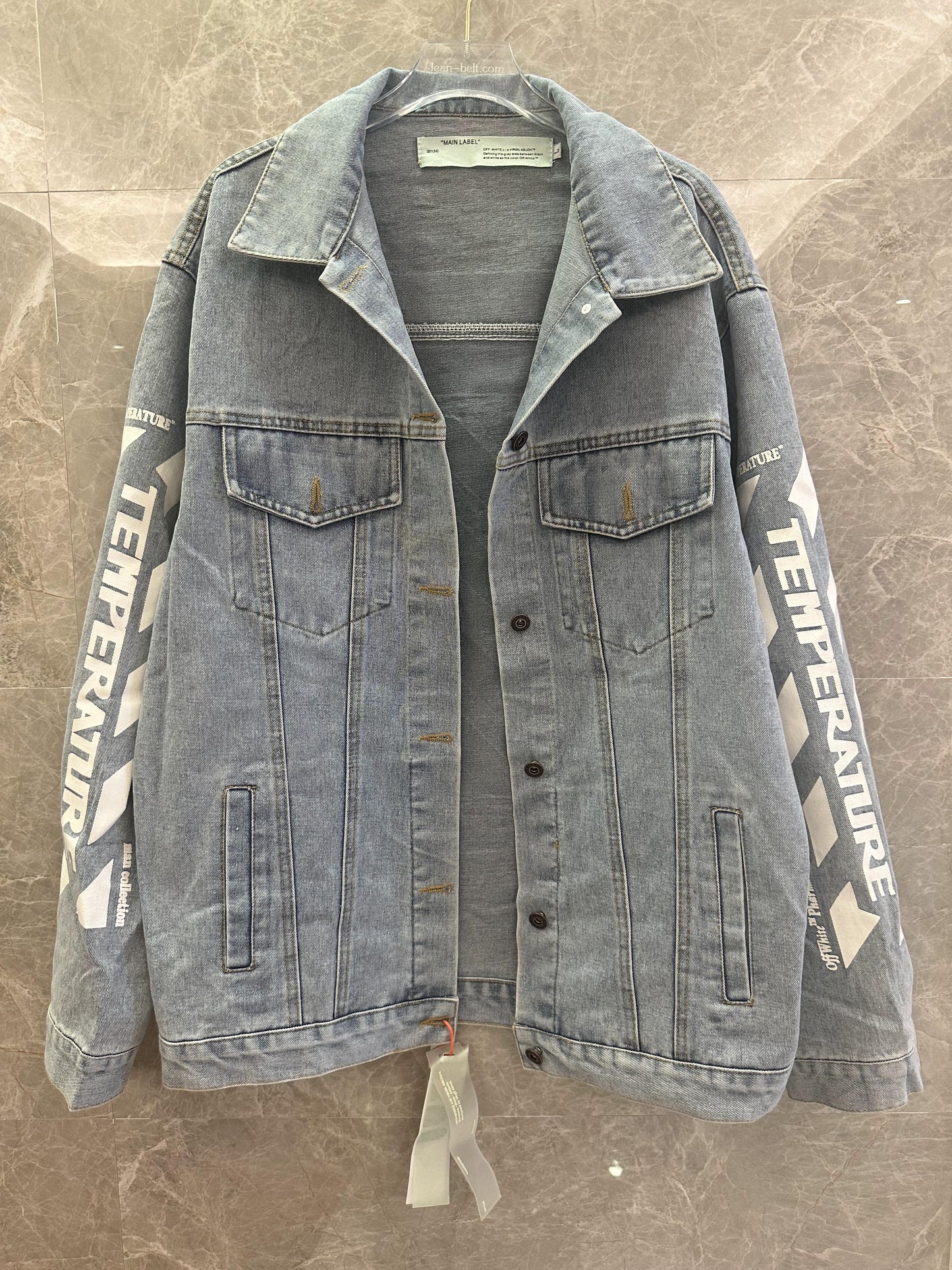 Off-White™ temperature denim jacket – spring/summer 2018 collection
