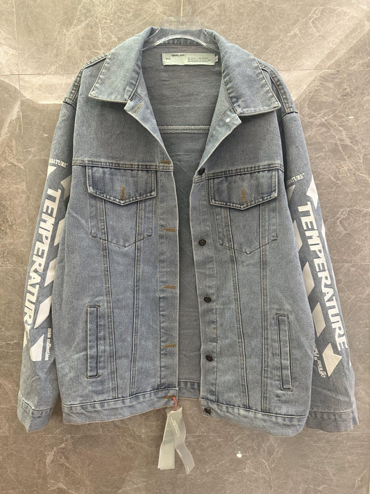 Jaqueta jeans Off-White™ Temperature – coleção primavera/verão 2018
