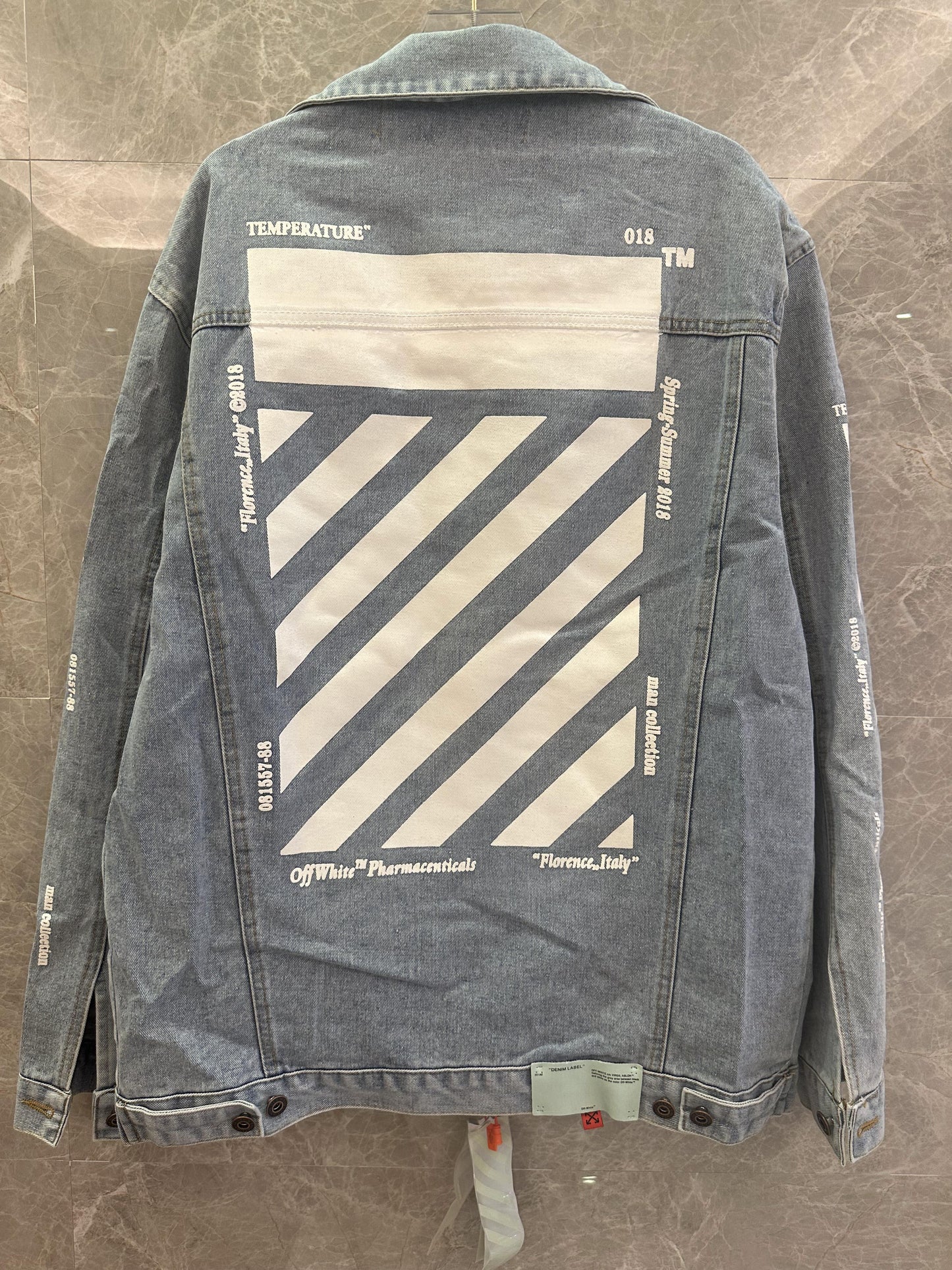 Off-White™ temperature denim jacket – spring/summer 2018 collection