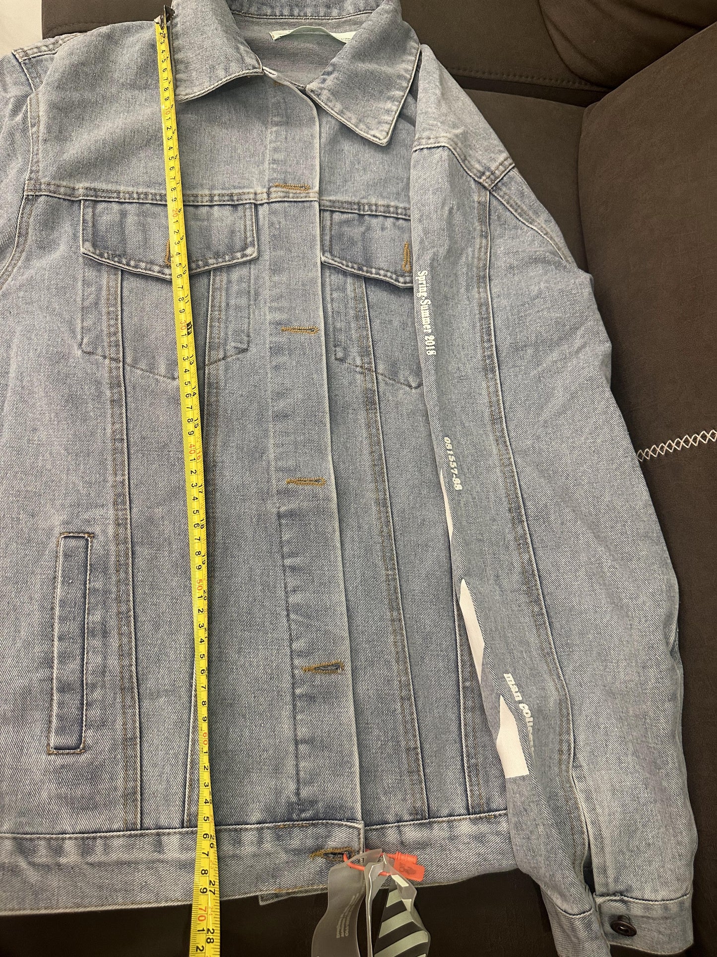 Off-White™ temperature denim jacket – spring/summer 2018 collection