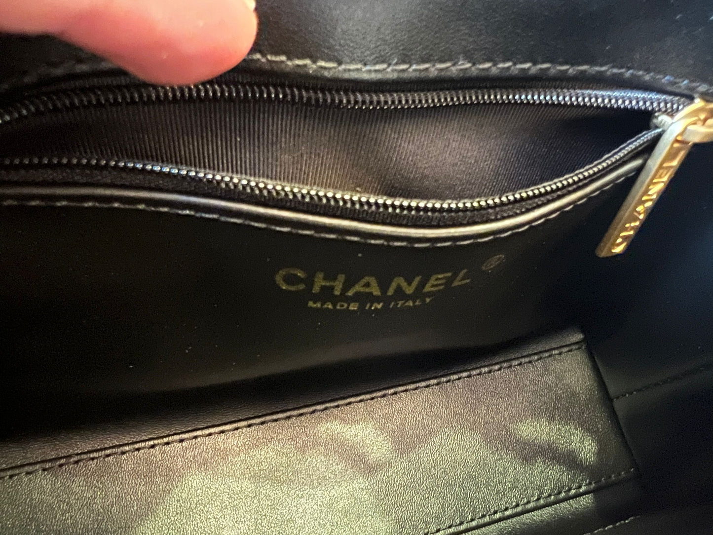 Chanel 24p Black Calfskin Mini Kelly Shopping Bag Gold Hardware