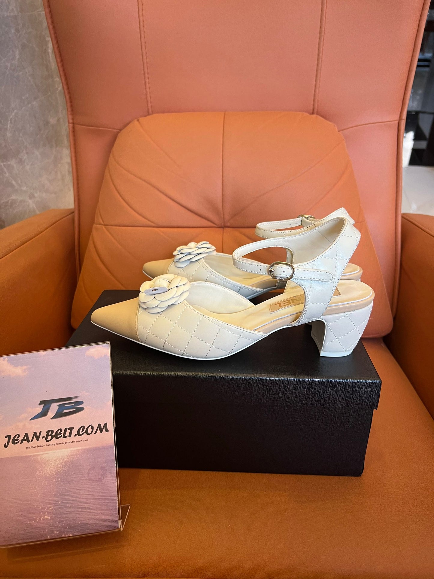 Chanel Lambskin Quilted Camellia Pumps Mueller Shoes