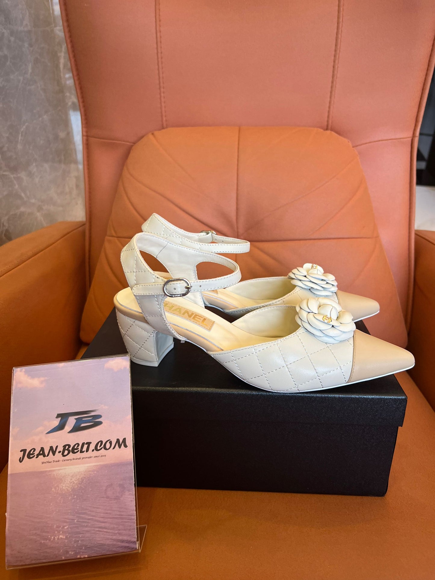 Chanel Lambskin Quilted Camellia Pumps Mueller Shoes