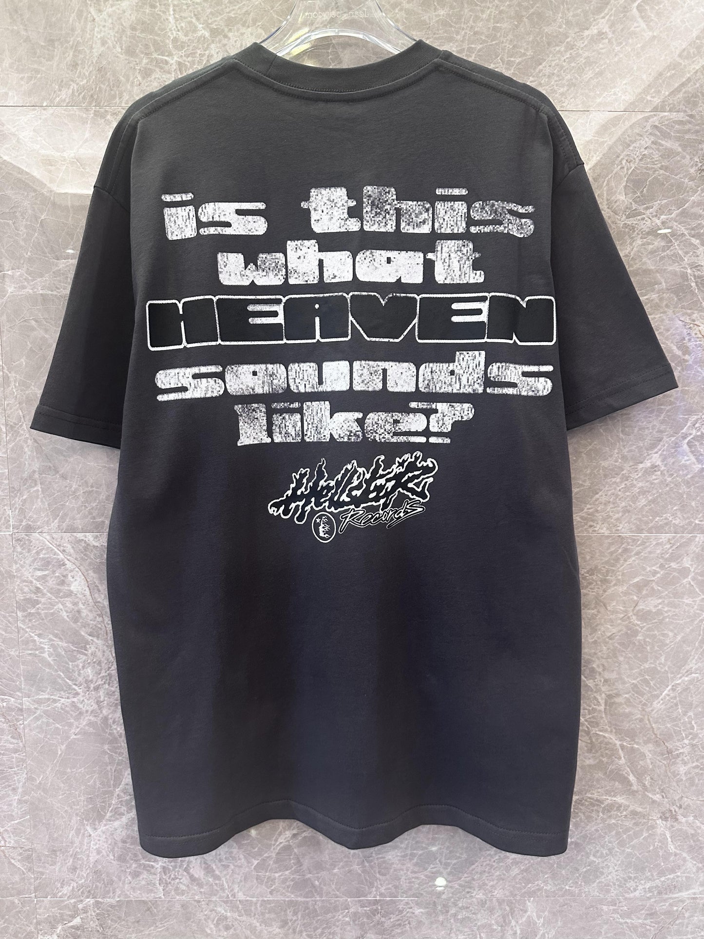 Hysteric glamour black graphic t-shirt with psychedelic face print and text