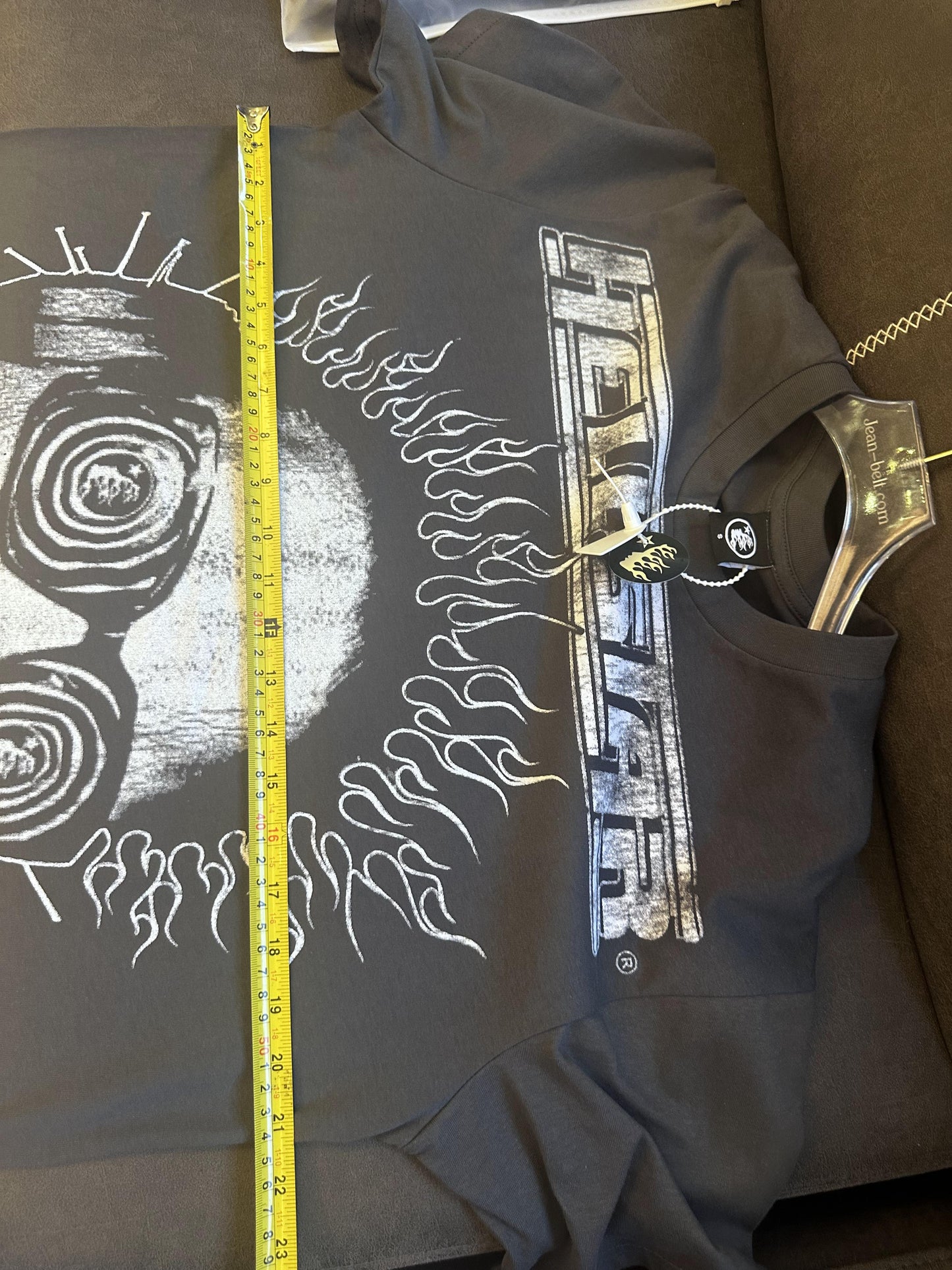 Hysteric glamour black graphic t-shirt with psychedelic face print and text