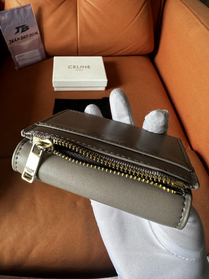 Celine Triomphe compact wallet – gray