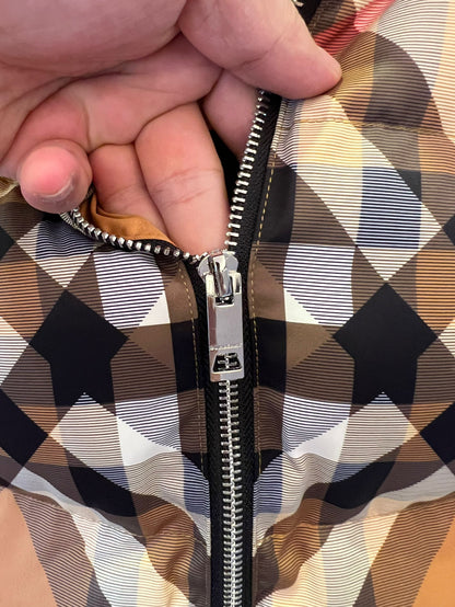 Burberry Vintage Check Quilted Down Vest in Classictan