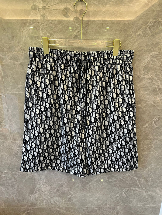 Pantalones cortos con cordón y estampado de monograma de Dior