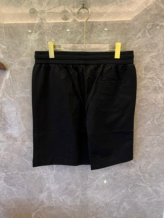 Shorts preto com estampa de logo Givenchy e cordão