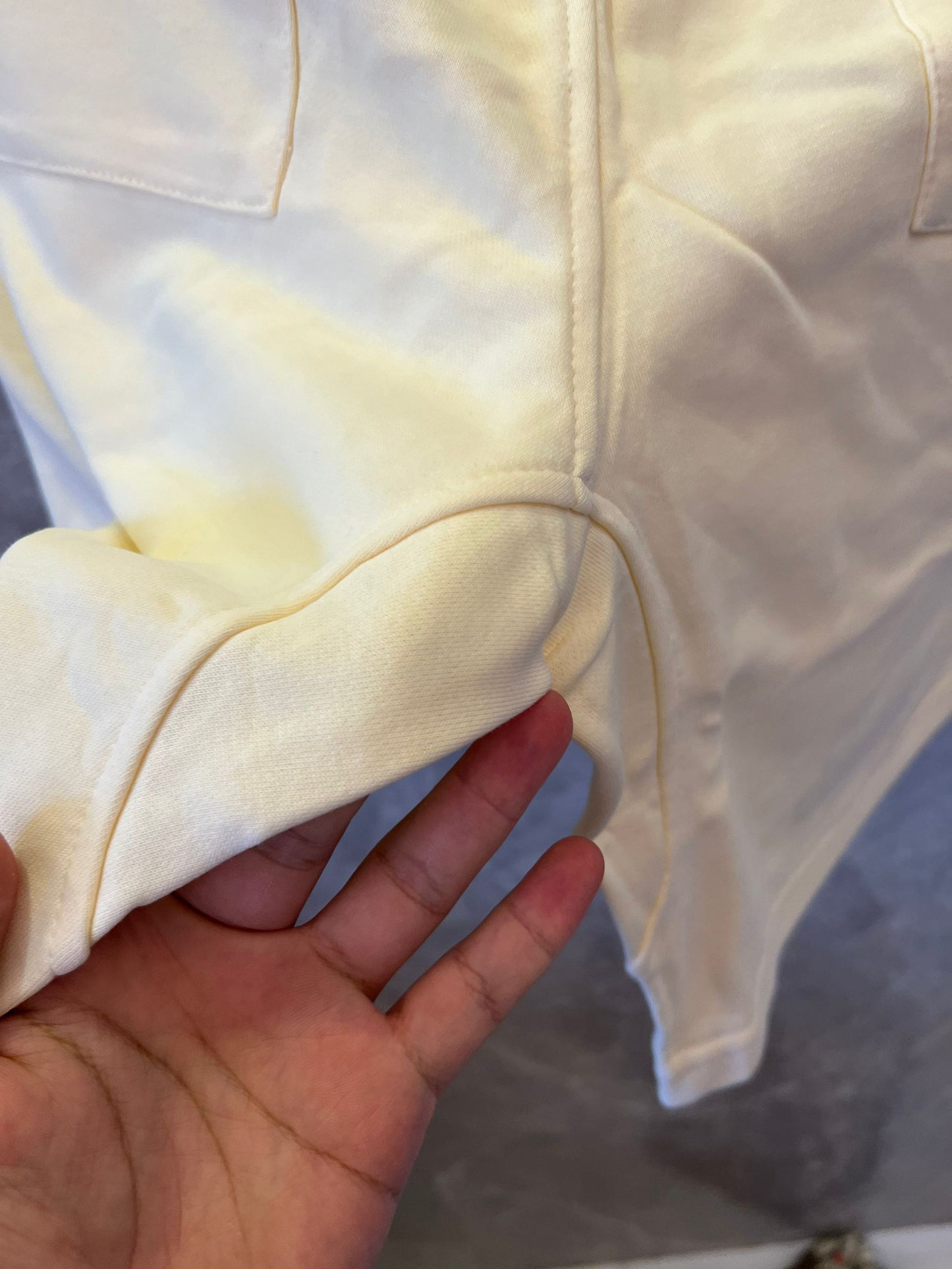 Shorts brancos com cordão e logotipo Rhude x McLaren