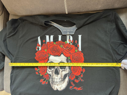 Amiri Skull and Roses Graphic Long Sleeve T-shirt