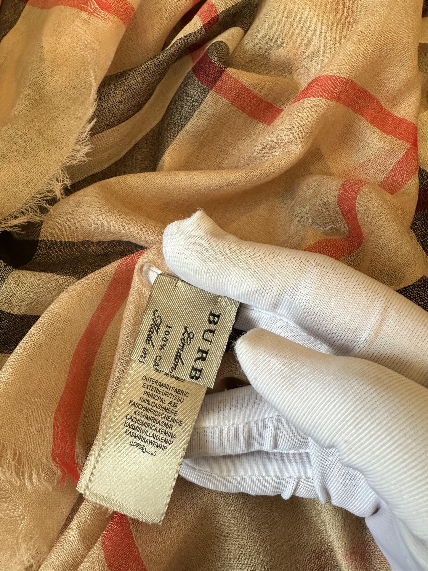 Burberry Classic Check Pattern Scarf