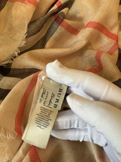 Burberry Classic Check Pattern Scarf