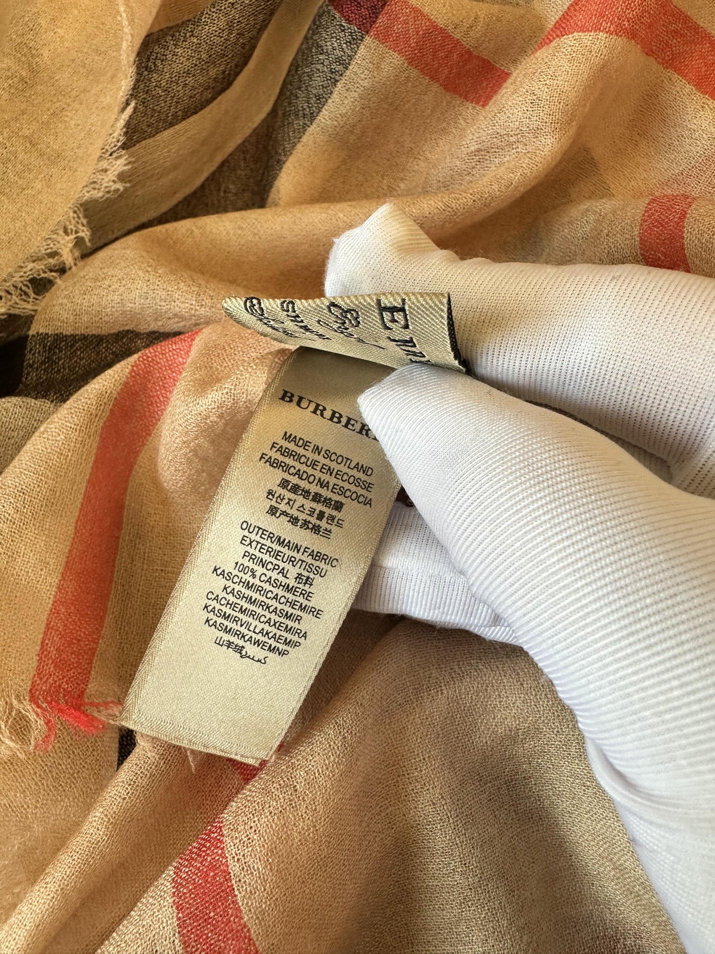 Burberry Classic Check Pattern Scarf