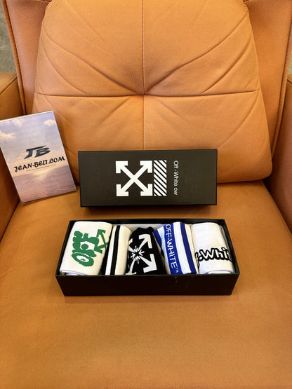 Set de regalo de calcetines con el logo de Off-White – multicolor (5 pares)