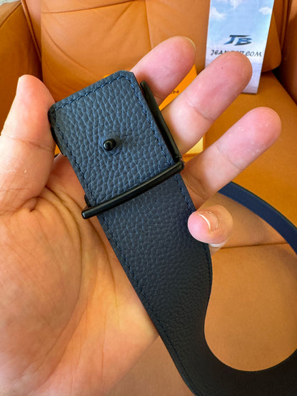Cinturón Eclipse con monograma de Louis Vuitton y hebilla LV verde