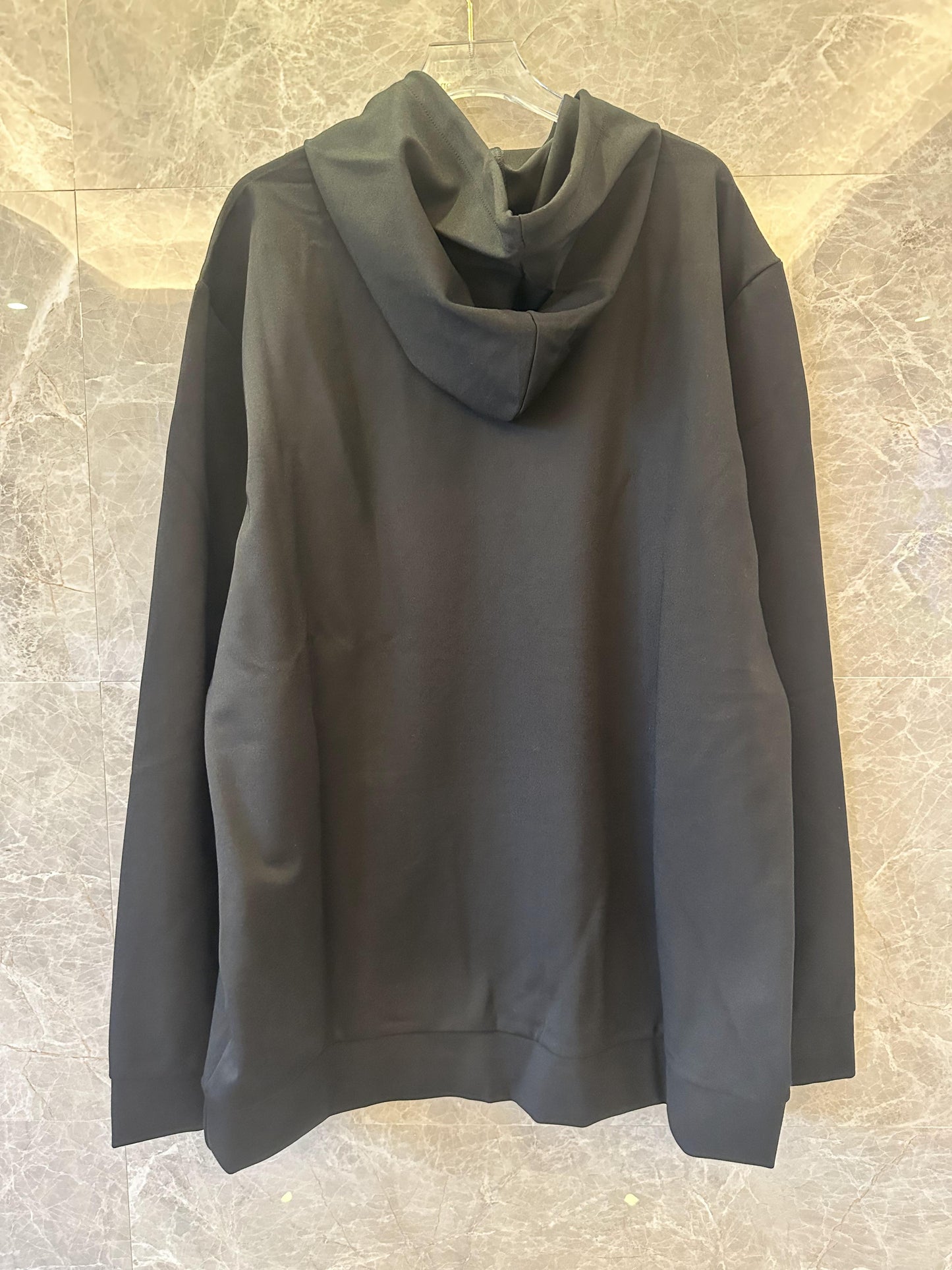 Sudadera con capucha negra con el logotipo de Givenchy París bordado