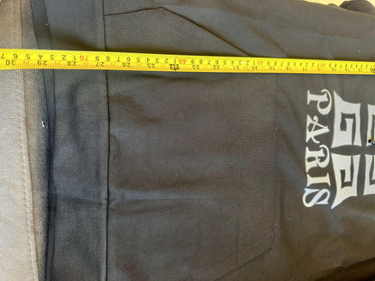 Sudadera con capucha negra con el logotipo de Givenchy París bordado