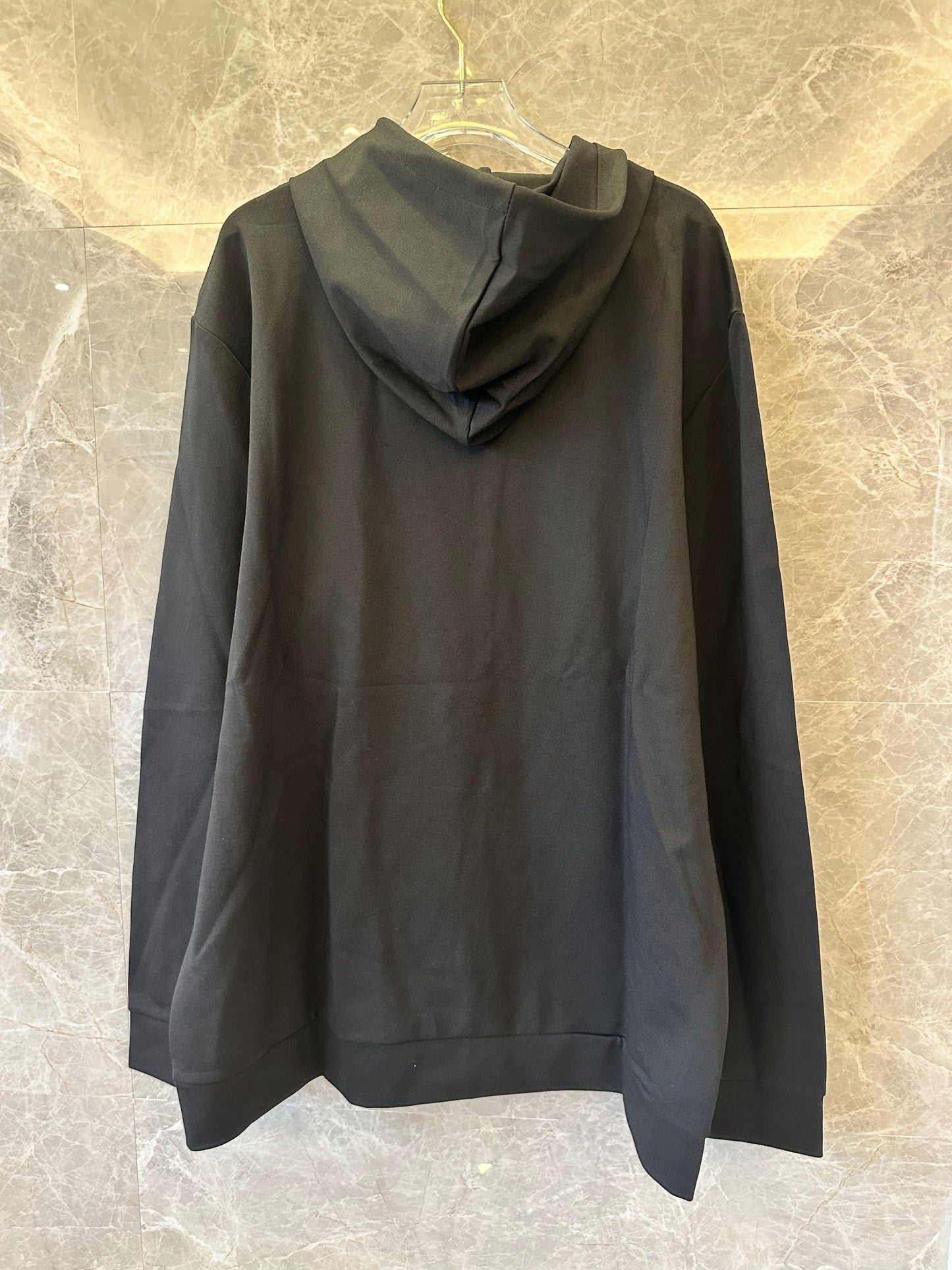 Burberry Logo Patch Hoodie in Black