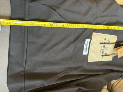 Burberry Logo Patch Hoodie in Black